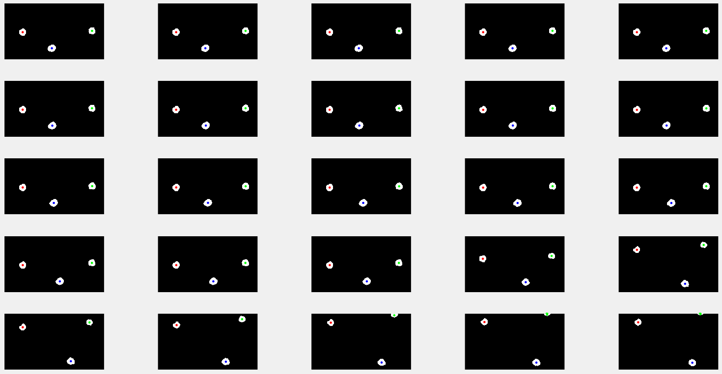 Binary images with centers
